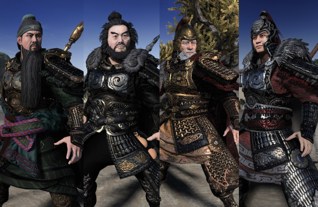 五虎将关羽,张飞,黄忠,马超模型重置