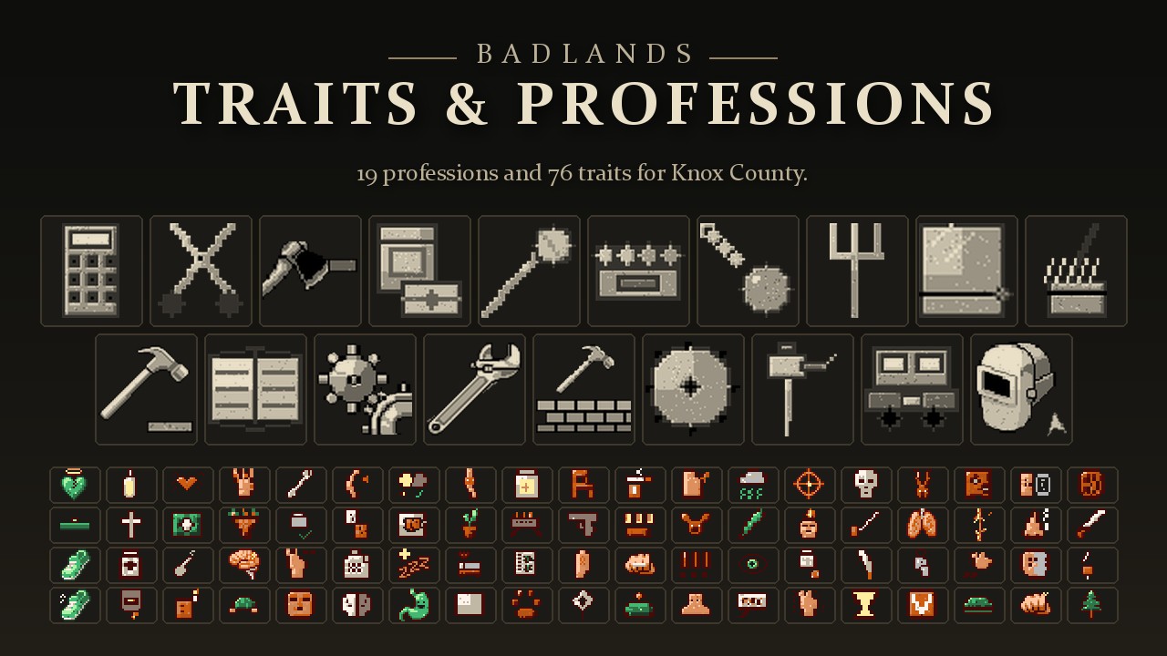 BADLANDS Traits and Professions